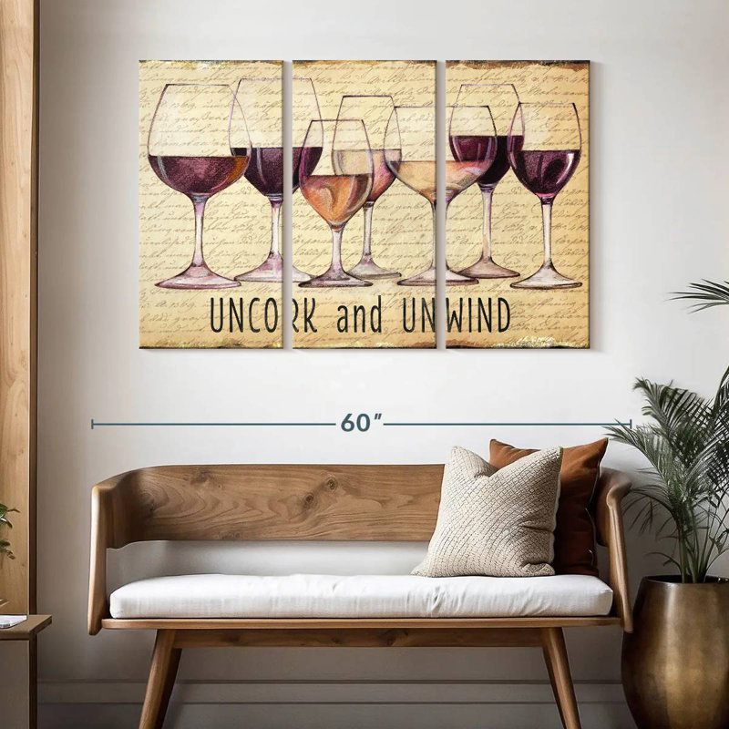 Tergel Wine Line I, 32" H x 50" W
