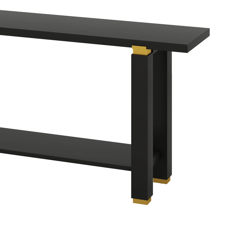 Console avec canapé et console, Noir