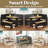 Breakfast Nook Kitchen Corner Dining Table Bench Chair Set with Storage, Space-Saving 3-4 Seat L-Shape for Farmhouse Family Home Wood-108926619