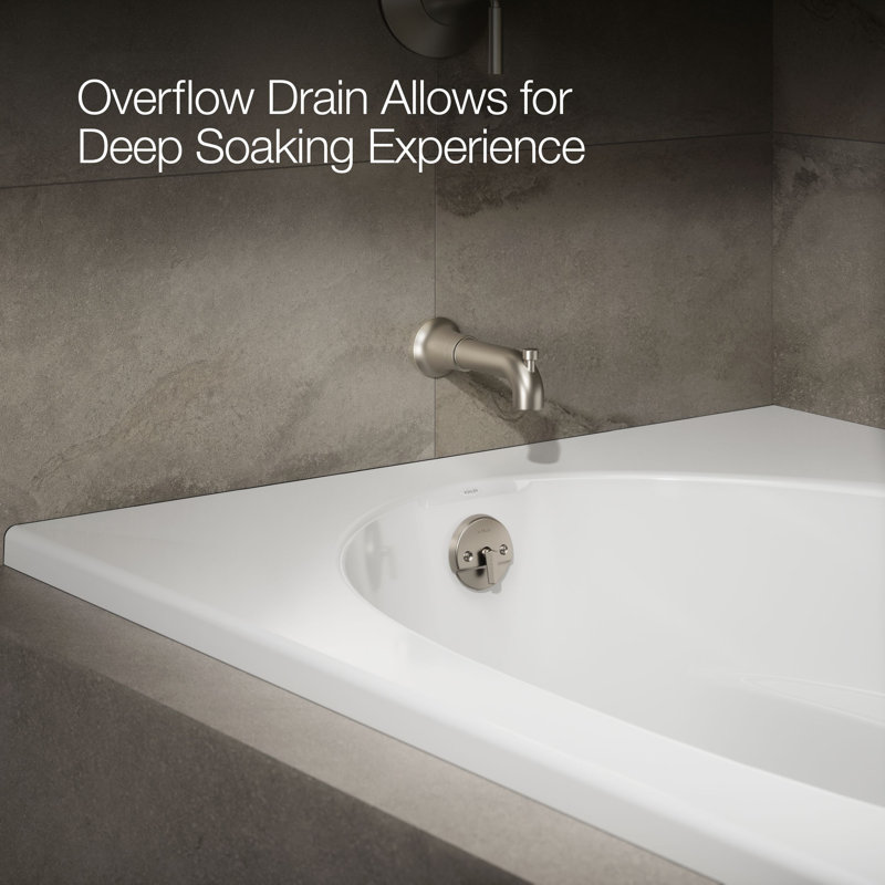 Windward® 60" x 42" Soaking Bathtub, White