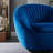 Upholstered Swivel Barrel Chair-1301299580