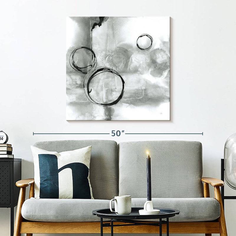 Full Circle I Gray, 30" H x 30" W