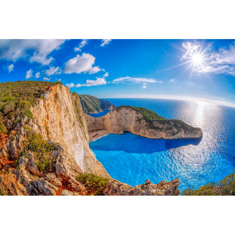 Navagio Beach by Extravagantni - Wrapped Canvas Photograph, 81cm H x 122cm W x 3.8cm D