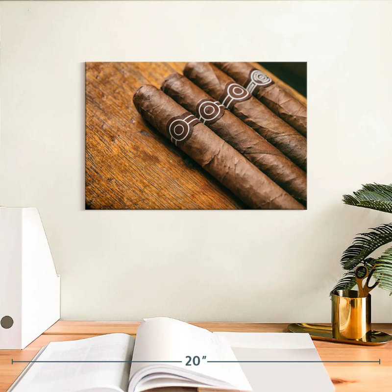 Senne Brown Cuban Cigars, 8" H x 12" W