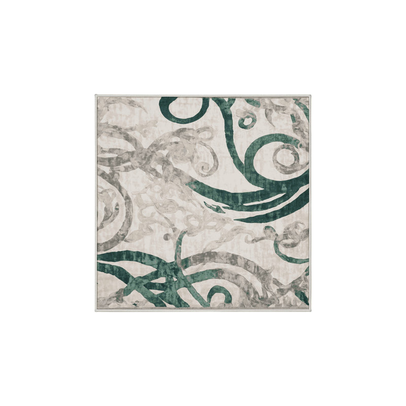 Machine Washable Beige Area Rug