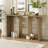 Modern Curved Ash Veneer Console Table with Shelf – Stylish Entryway, Hallway, Foyer & Living Room Table-117514859