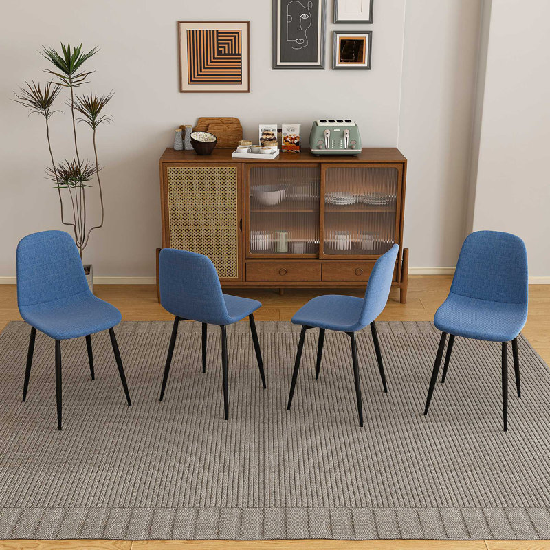 Chaises de salle à manger Modern, Bleu