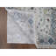 Tapis de couloir oriental blanc poudré 2 pi 6 po x 11 pi 9 po Oushak avec motifs floraux, tissage dense, noué à la main, pure laine