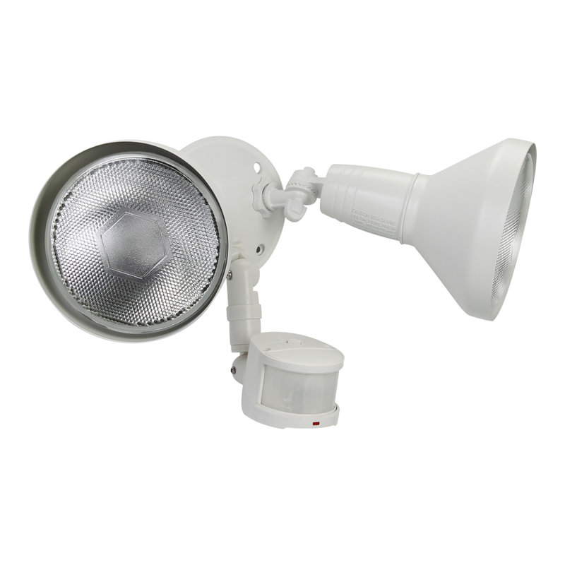 Flood Light with Motion Sensor, White
