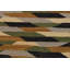 Tapis beige / brun / vert en laine à motif abstrait fait à la main 5 pi 11 po x 8 pi 2 po Madee