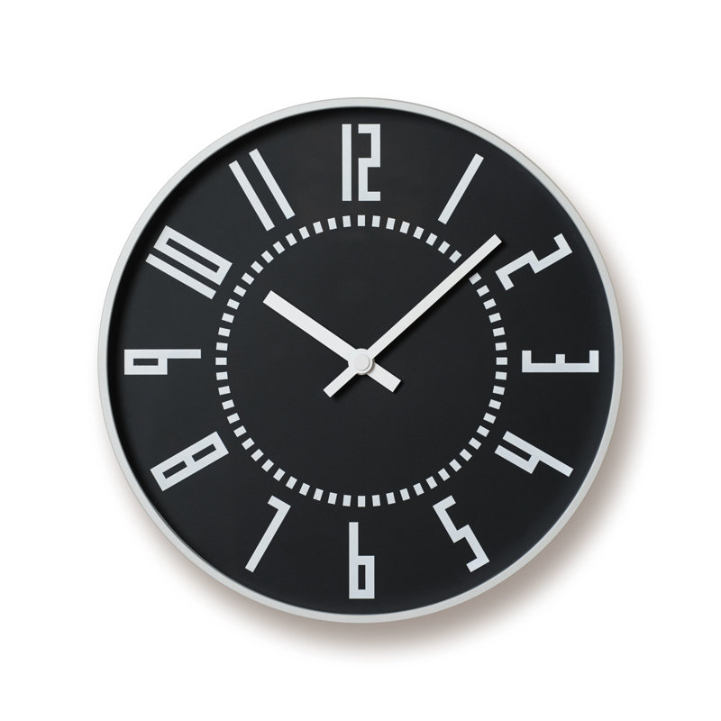 Lemnos Eki Train Station Clock - Black, Black