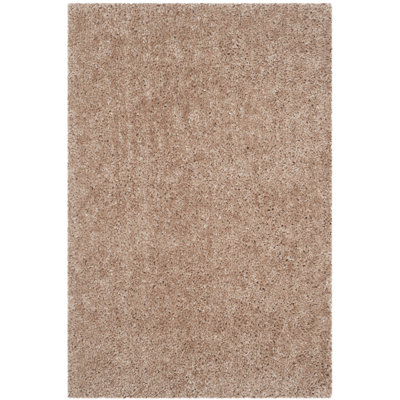 Anacortes Shag Hand Tufted Performance Solid Color Rug