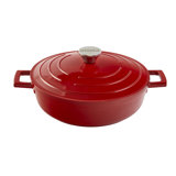 IMUSA 4 Quarts Non-Stick Aluminum Round Braiser with Lid