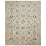Rosemont Wool Oriental Area Rug in Ivory