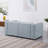 Modular Sofa Grayish Blue Chenille Fabric