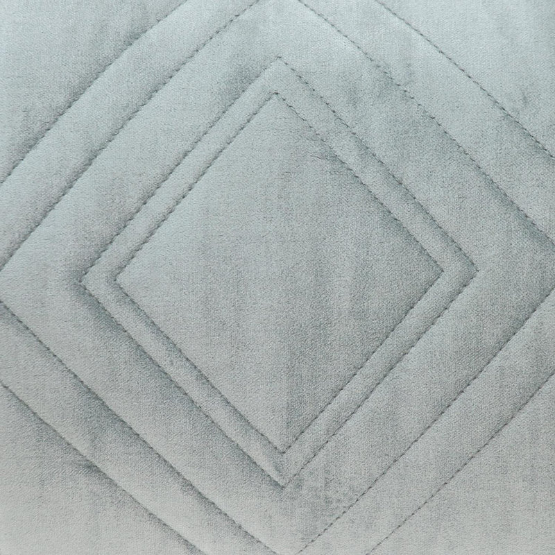Parkland Collection Reta Transitional Quilted Gray Throw Pillow, Gray