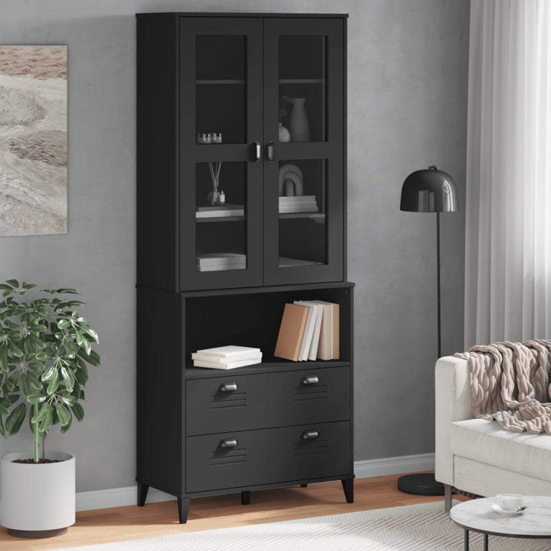 Airon Display Cabinet, Black