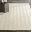 Herringbone 2x3 Hand Woven Wool Blend Fabric Ivory Rug-1359976083