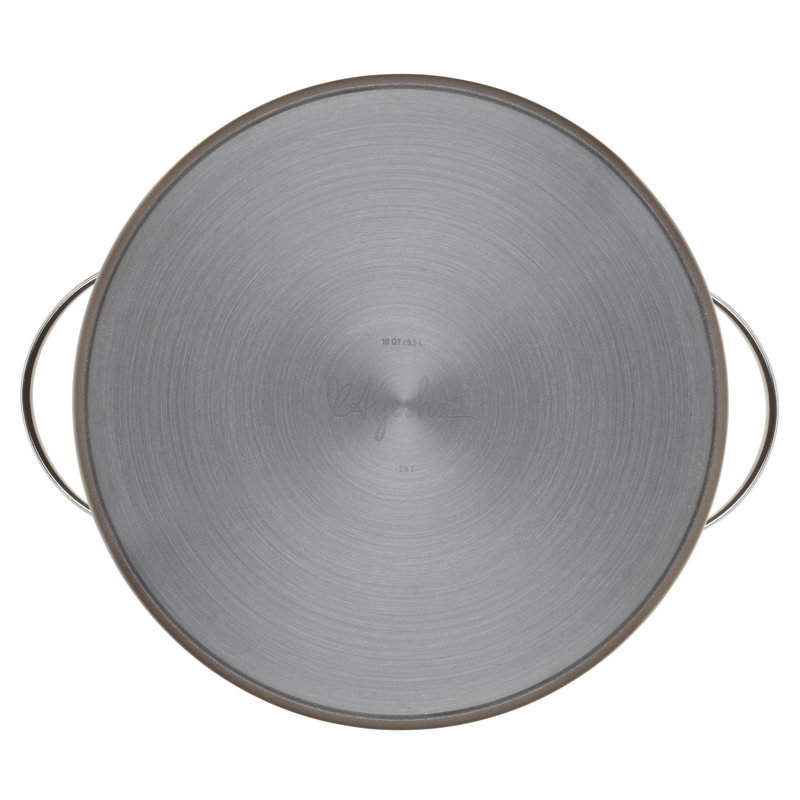 Charcoal 10-Quart Nonstick Aluminum Stockpot with Lid