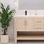 Meuble-lavabo autoportant 60 po avec plateau en chêne clair