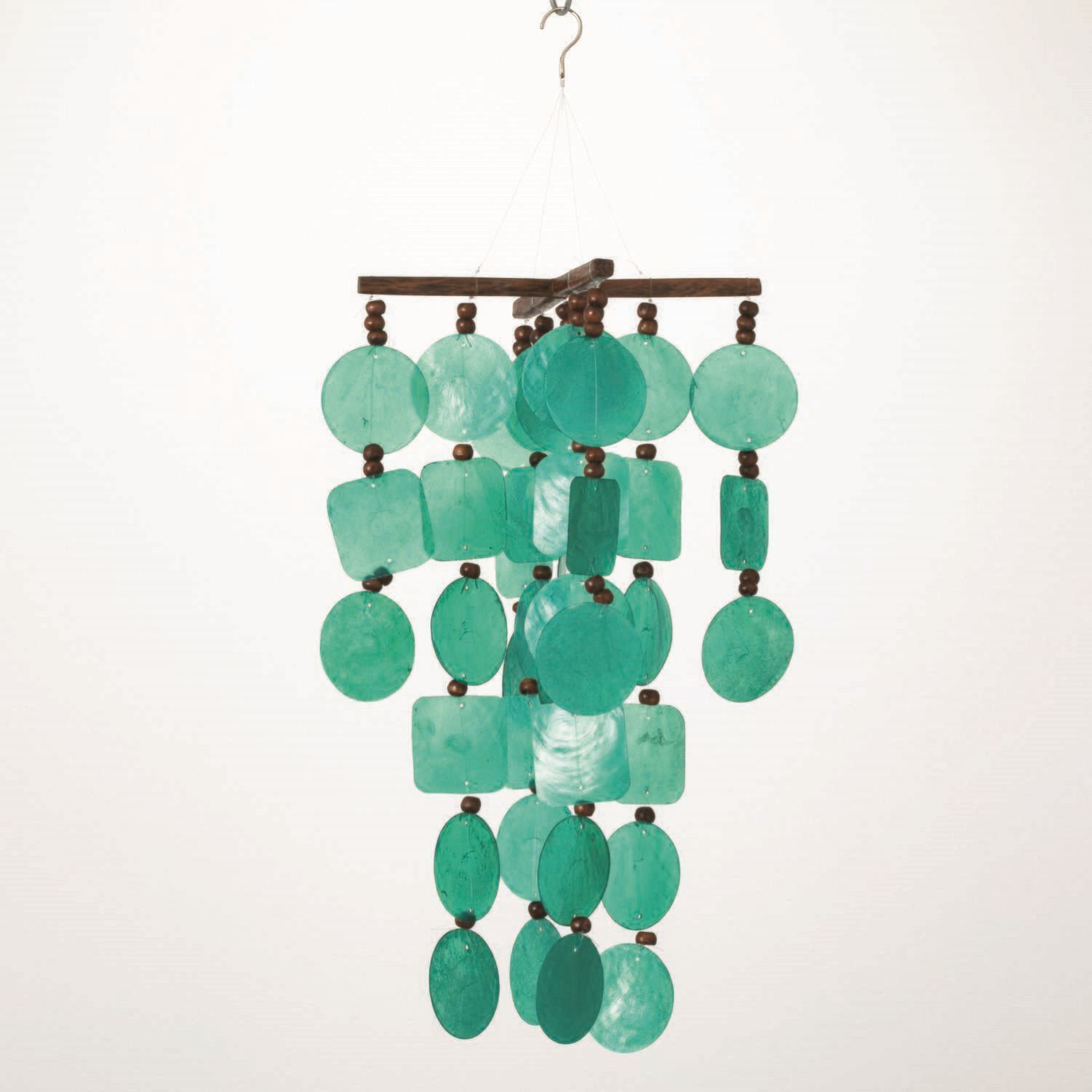 Woodstock Chimes Spiegel-Windspiel, Mittelgroß, 50,8 Cm – Capiz, Für Garten & Wohnung