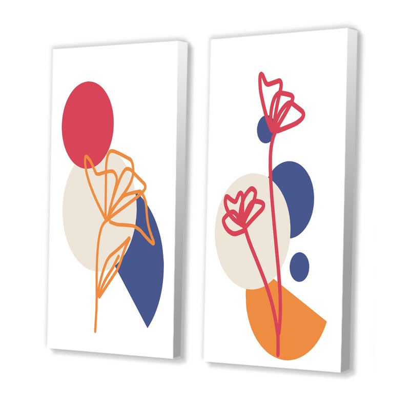 Scandinavian Abstract Minimalistic Geometrics, Toile tendue, H 40 po x l 40 po x P 1,5 po