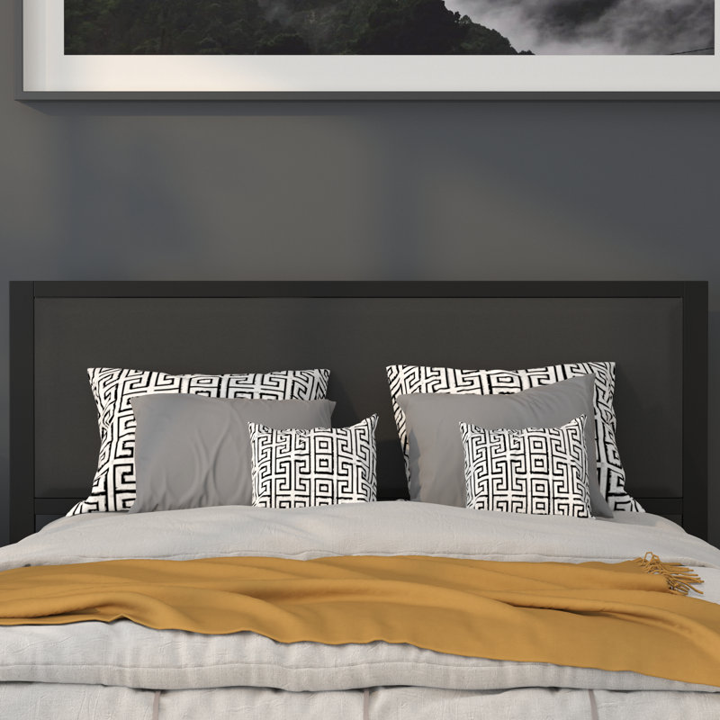 Tête de lit tapissier en métal Melbourne - Tête de lit moderne, Grand, Noir