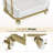 Utility Trolley with Wheels and Drawer, Stylist Rolling Storage Cart-108806122