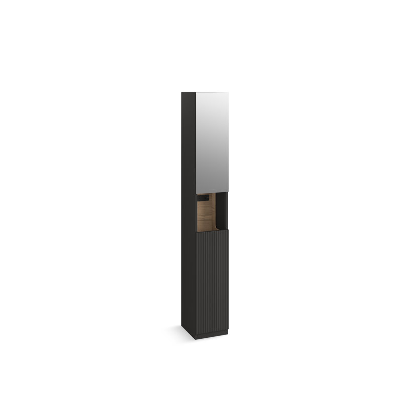 Spacity 12 In. X 81 In. Linen Tower, Dark Steel