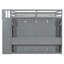 Lit escamotable Caldara avec conception hydraulique et bureau, style moderne, peu encombrant-278278032