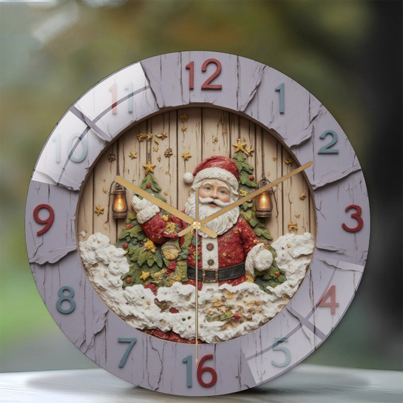 Horloge murale de Noël 12 po