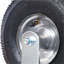 Pneu pneumatique 10 po (2 pièces rigides), roulette, plaque rigide, moyeu en acier avec roulements à billes, essieu centré de 5/8 po
