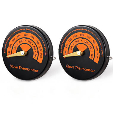 2 Pcs Wood Stove Thermometer ZNCMRR