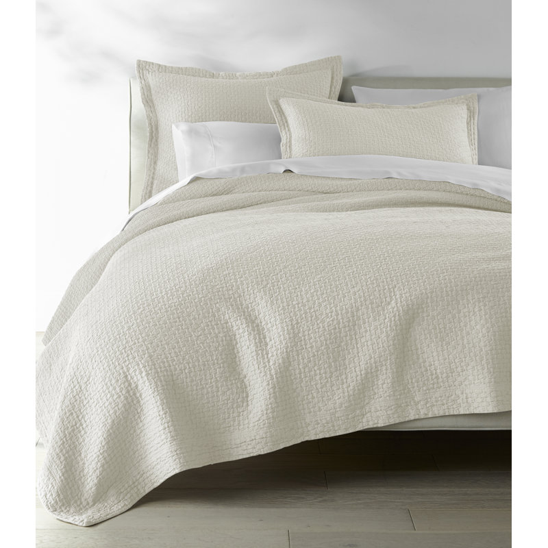Juliet 100% Cotton Envelope Sham, King, Pearl