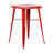 Giguere Commercial Grade 23.75" Square Metal Indoor-Outdoor Bar Height Table-599918452
