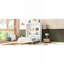 Grand lit escamotable mural avec tablettes, blanc-1933686011