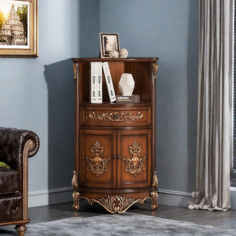 Armoire de coin multifonctionnelle de style américain