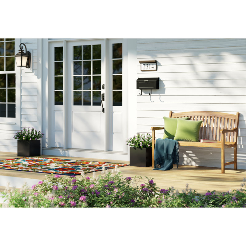 Eastvale Handmade Planter Box, Black, 20" H x 20" W x 20" D