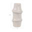 Vase à fleurs moderne en céramique pour décoration intérieure, vase de table crème au design sculptural unique, parfait pour exposer des arrangements floraux-1902612189