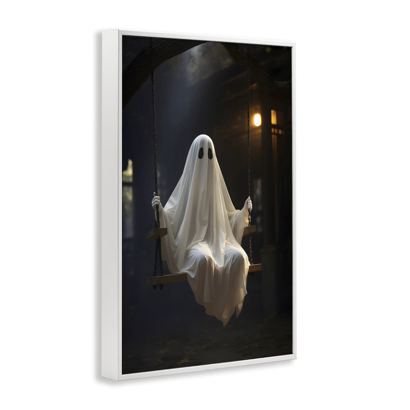 Estampe numérique Lone Swinging Ghost, design par LSR Design Studio, H 30 po x l 20 po