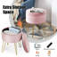 Repose-pieds de rangement rond 15 po Celecia-1536150778