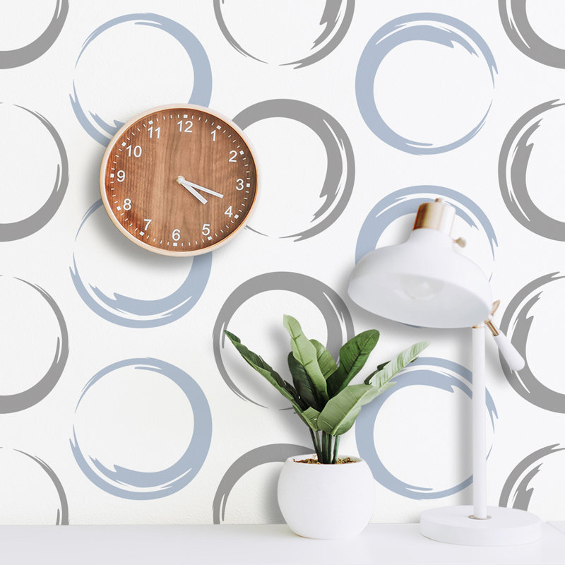 Rouleau de papier peint L 51,18 po x L 41,64 po Garran, bleu