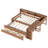 Daybed With Trundle,Wood Daybed Frame with Storage Drawers,Side Shelves and Desk-793617242-793617188