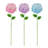 24''H Metal Hydrangea Garden Stake