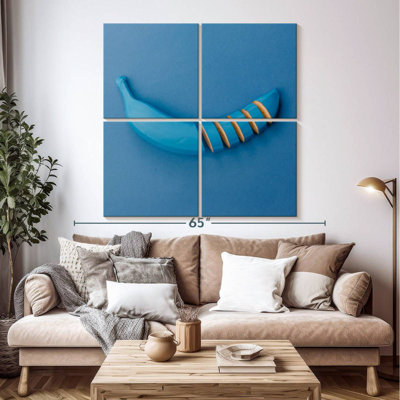Tranche de banane bleue