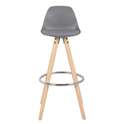 Ayala Upholstered Counter Stool with Solid Wood Frame