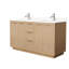 Meuble-lavabo double 60 po avec plateau en quartz Maroni-99459417-99459418-100480809