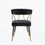 Chaise d'appoint rembourrée en velours Glam-129201175-129201177