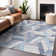 Machine Washable Indoor/Outdoor Claudian ACN1241 Denim Rug