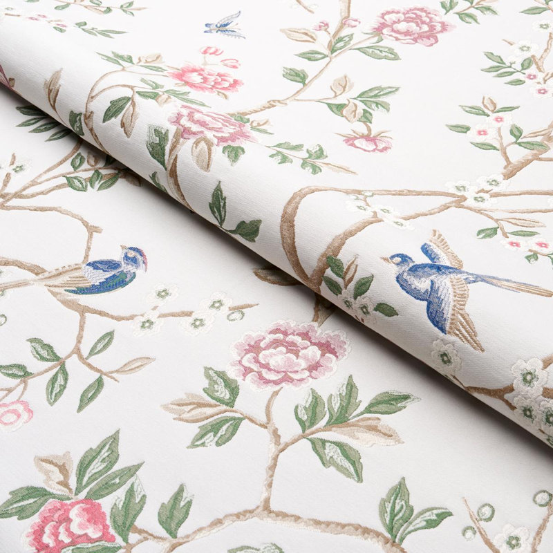 Georgia Vine Fabric, Ivory